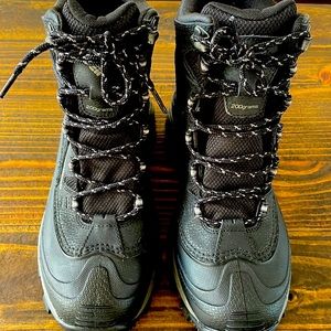 Columbia black lace up hiking boots